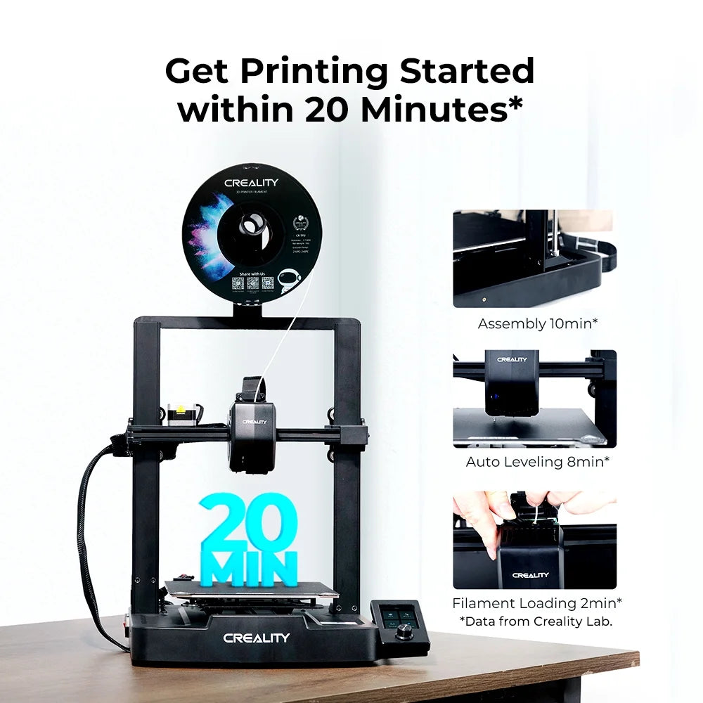 Creality Ender 3 V3 SE 3D Printer with CR Touch Auto Leveling Dual Z-Axis Auto Filament Loading 250mm/s Faster Printing Sprite Direct Extruder Print Size 8.66x8.66x9.84 inch