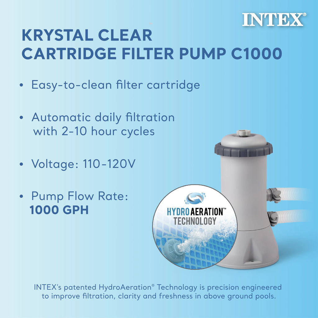INTEX Easy Set 15ft x 48in Inflatable Pool Set - Filter Pump & Accessories