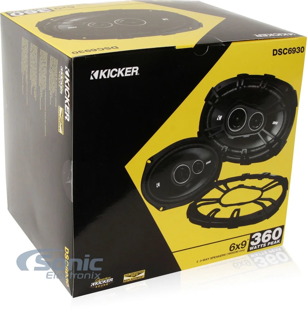 Kicker (2) 43DSC6704 6.75" Car Speakers + (2) 43DSC69304 6x9 Speakers