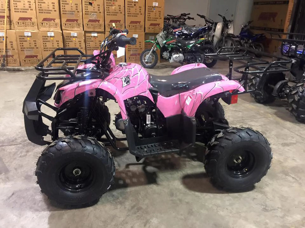 2021 New Tao Motor ATA- 1Automatic Gas All-Terrain Vehicle (ATV) With Big 16'' Tires and Reverse  - Midnight Black Color