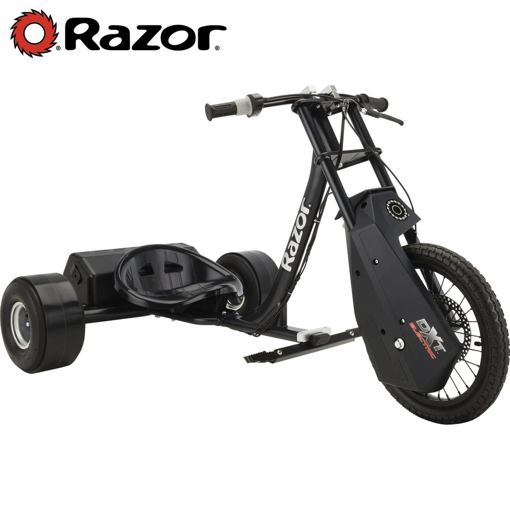 Razor DXT Electric Drift Trike- Black. 36V Powered Ride-On with Adjustable Seat and Variable Speed