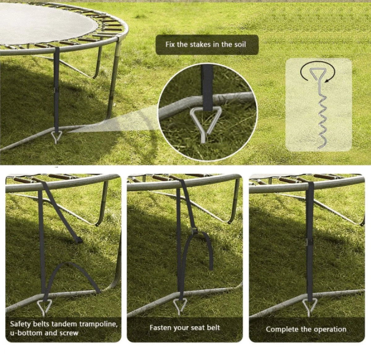 Fiziti Trampoline with Basketball Hoop & Enclosure, 2000lbs 12FT 14FT 16FT Trampoline for 6-8 Kids and Adults, Outdoor Backyard Trampoline with Light,Hose,Ladder, Socks