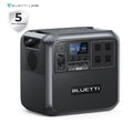 Bluetti AC180 Solar Generator, 1152Wh LiFePO4 Power Station, 1800W Portable Solar Generator for Off-Grid Living, Home Use, Camping, RV