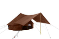 White Duck Outdoors Regatta Awning - Desert Red - 10' for Bell Tent - Complete Canopy with Poles for All Season Camping and Glamping