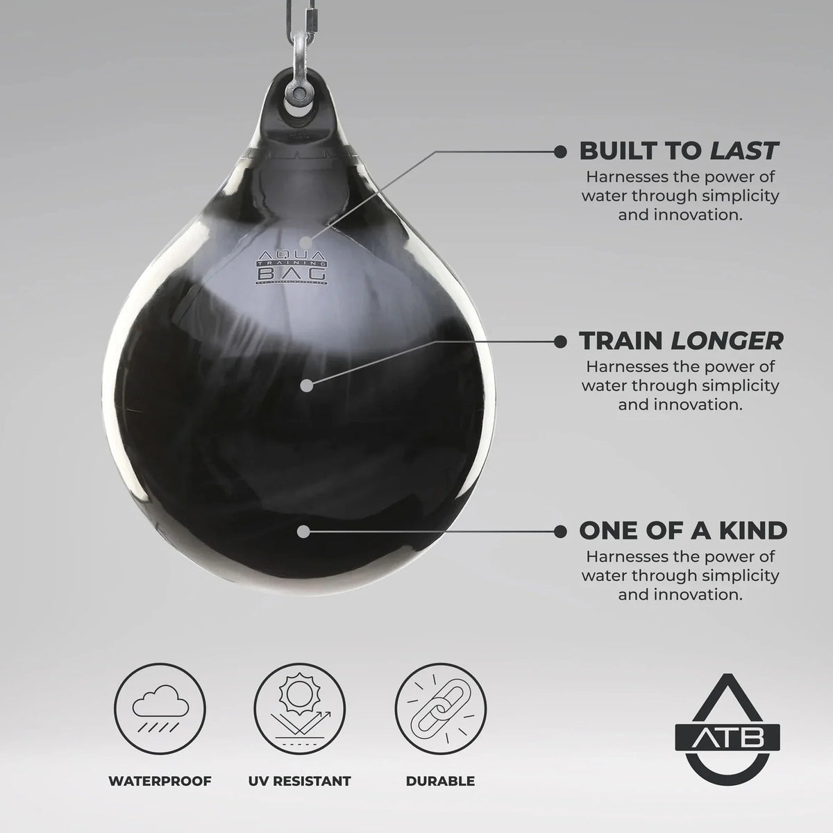 Aqua Training Bag 21" Heavy 190 lb. Punching Bag - Fireball Orange