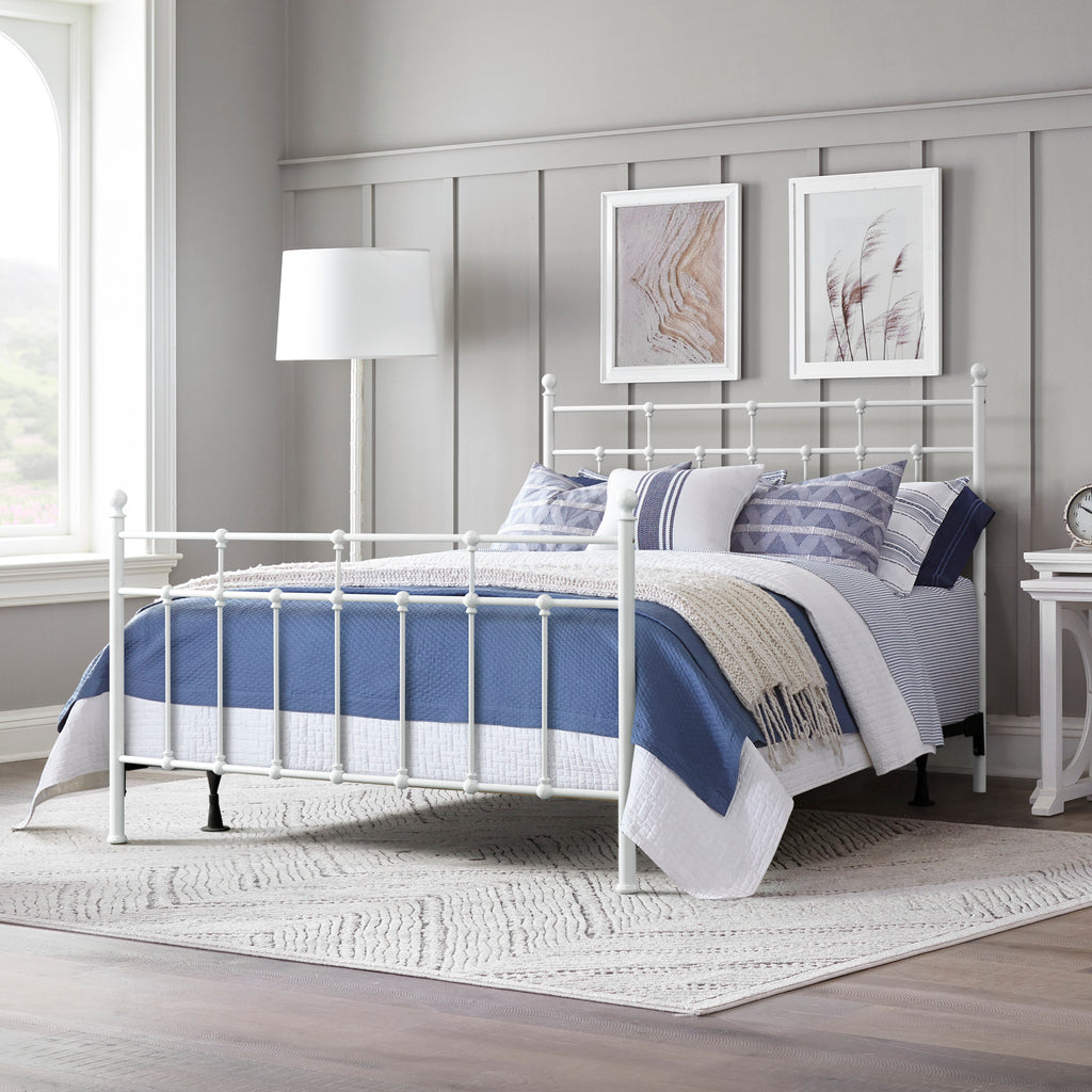 Hillsdale Furniture Providence Metal Full Bed with Spindle and Casting Design, Antique Bronze