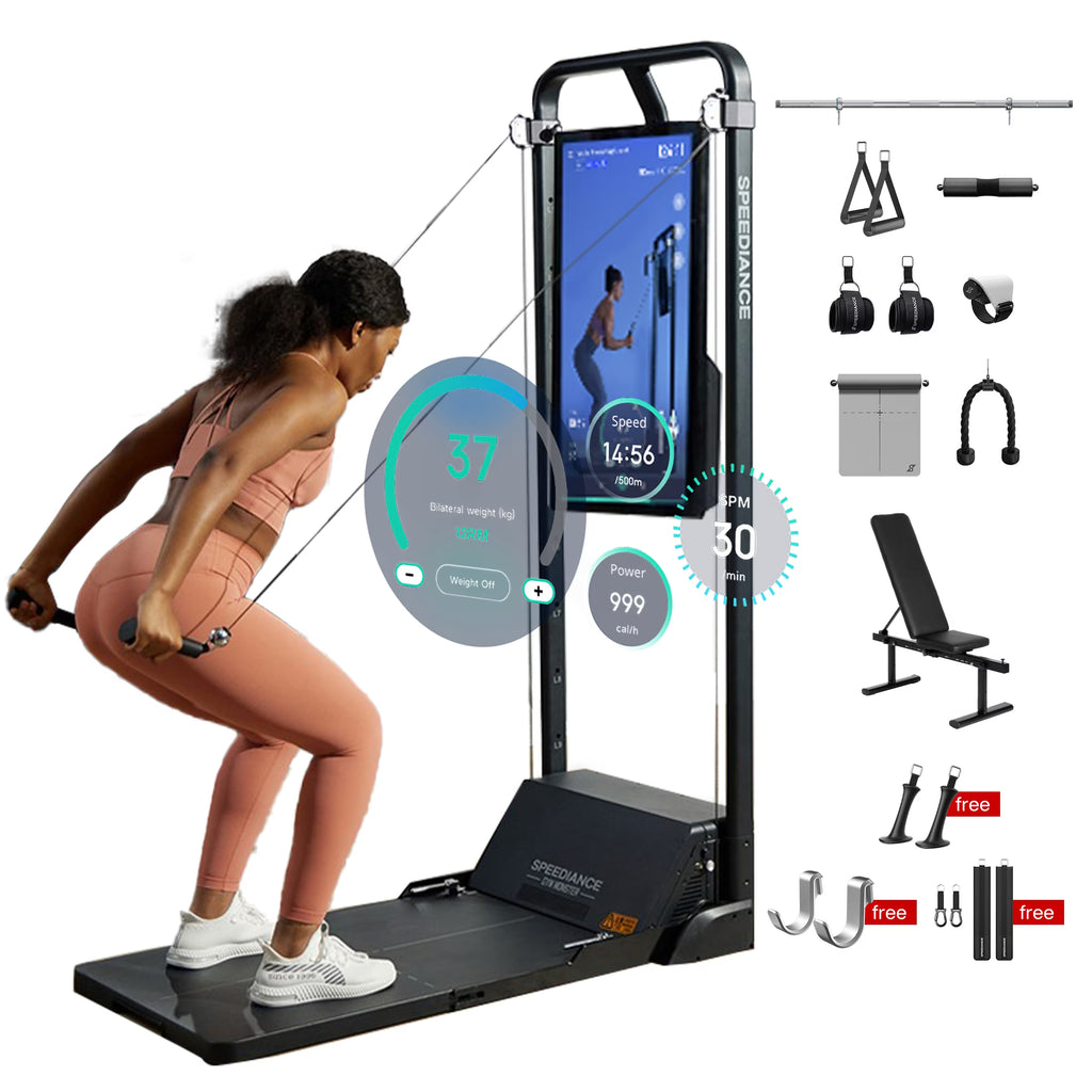 Speediance AI Smart Home Gym, All-in-One Digital Weight Workout Machine for Squat, Strength, Cardio, HIIT