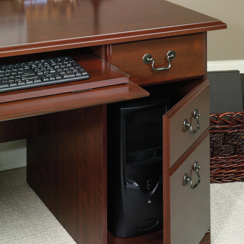 Sauder Heritage Hill Computer Desk, Classic Cherry Finish