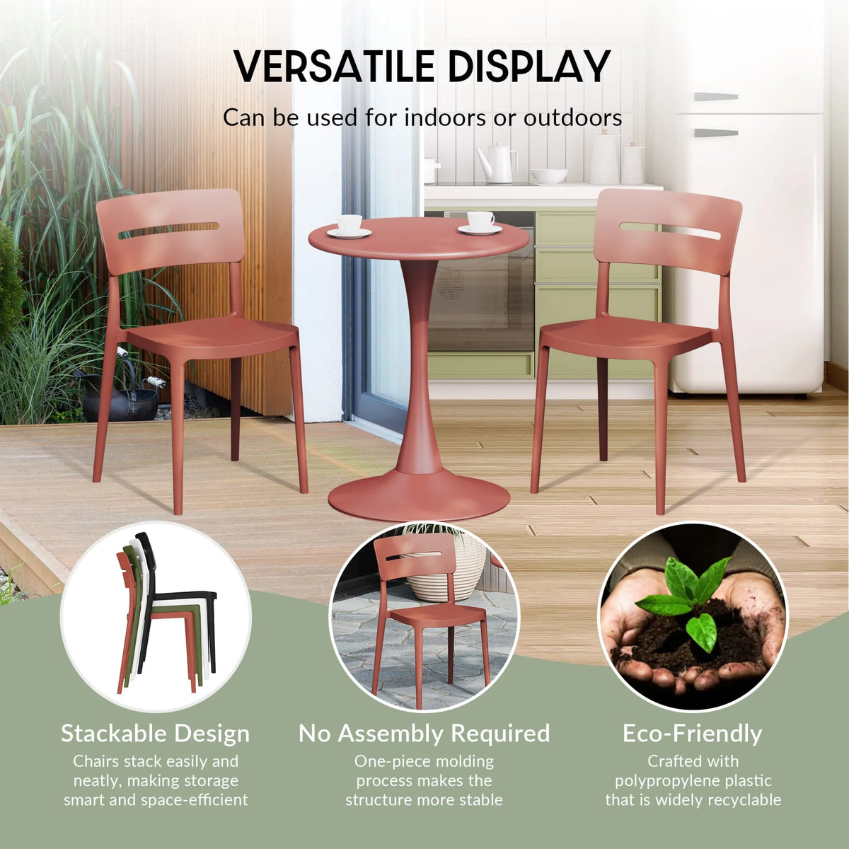 WestinTrends Playa 5-Piece Outdoor Metal Frame Dining Table Patio Set with Stackable Patio Dining Chairs, Olive Green