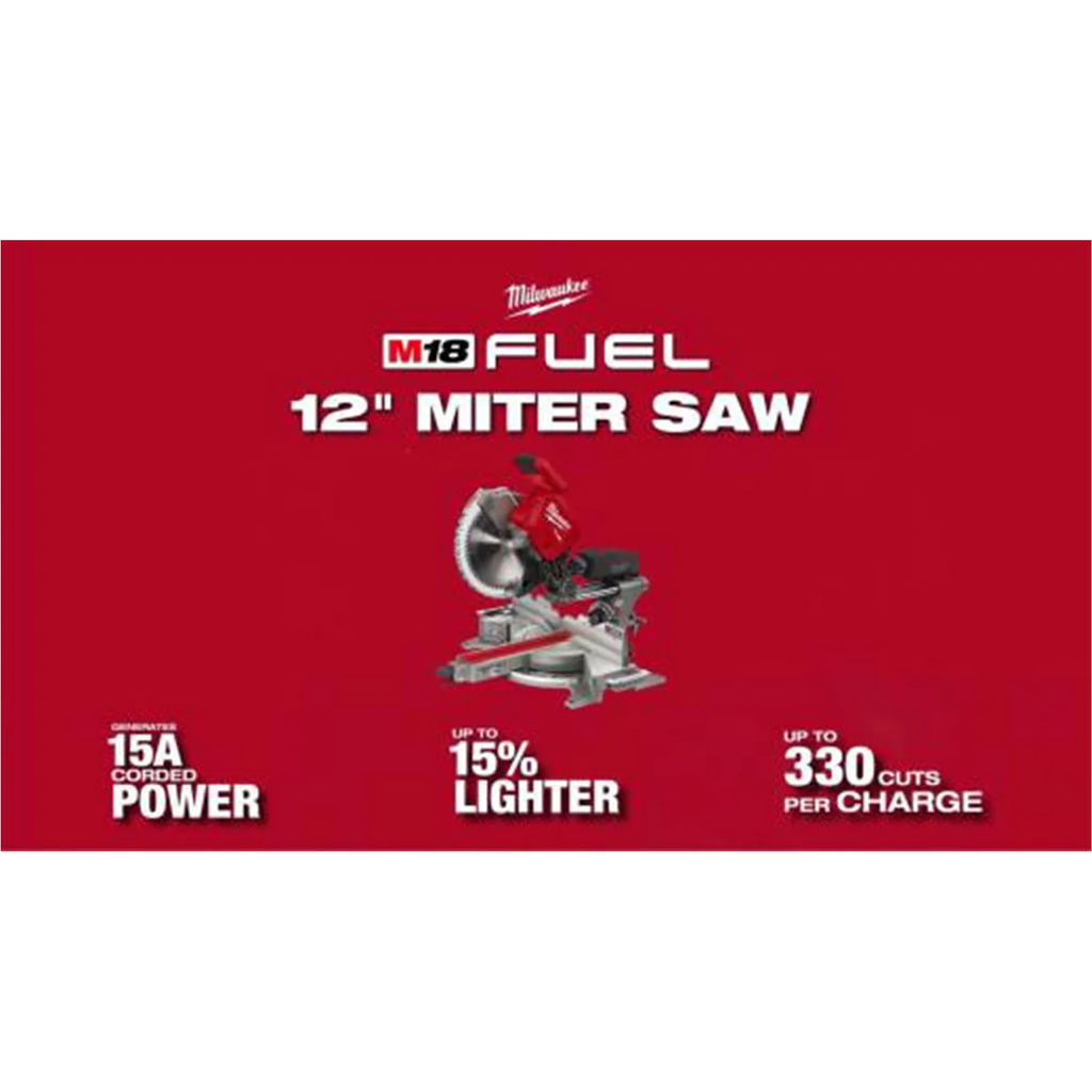 Milwaukee 2739-20 M18 FUEL 12" Dual Bevel Sliding Compound Miter Saw