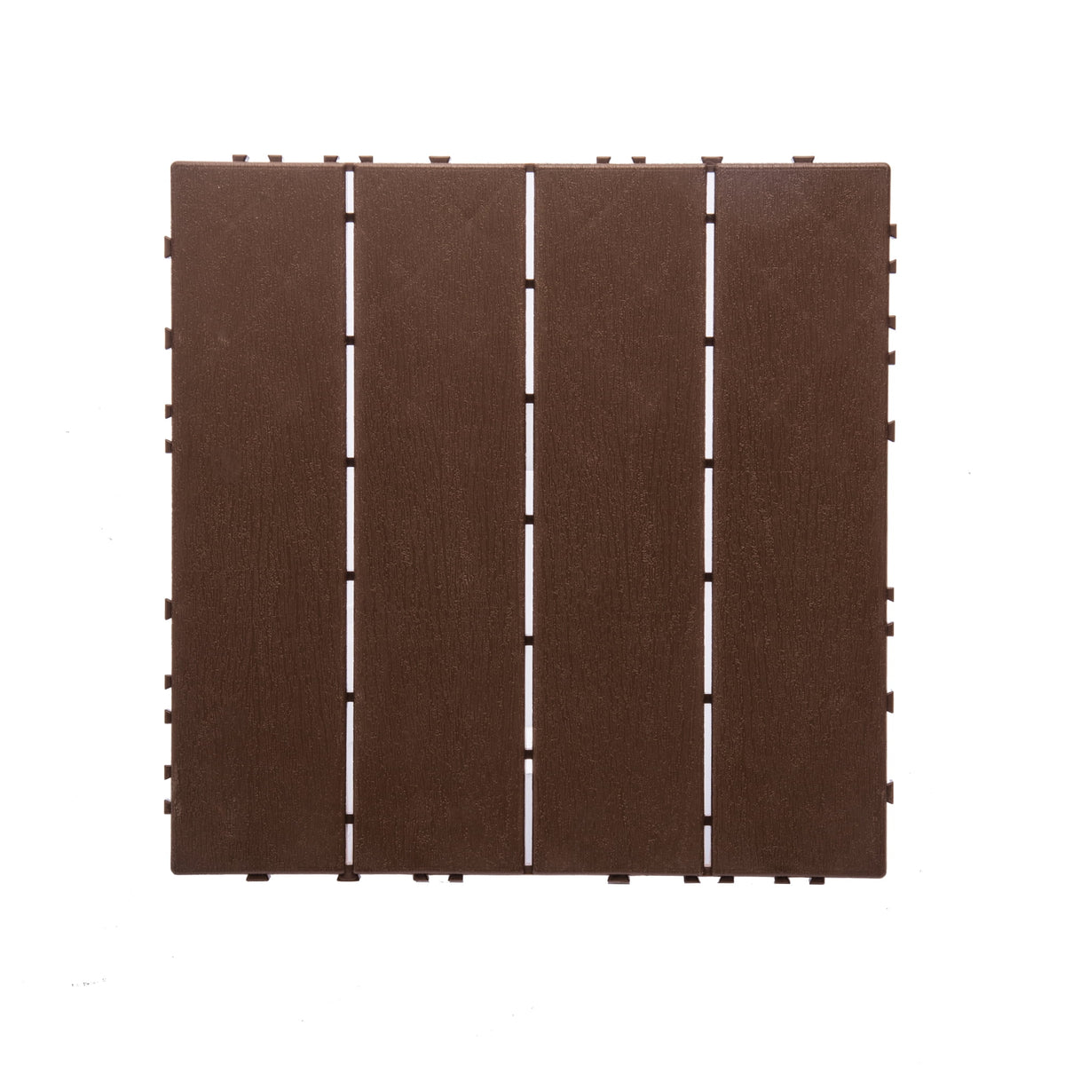 76-Pack 11.42"x11.42" Plastic Interlocking Deck Tiles - 68.80 Sq.Ft Outdoor Plastic Flooring Super Durable & Waterproof All-Weather Indoor/Outdoor Use Eco-Friendly Non-Toxic Material