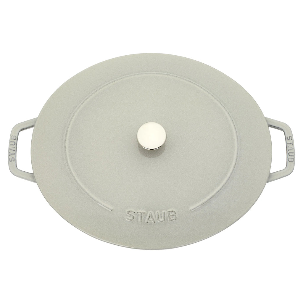Staub Cast Iron 6.25-qt Shallow Oval Dutch Oven - Citron