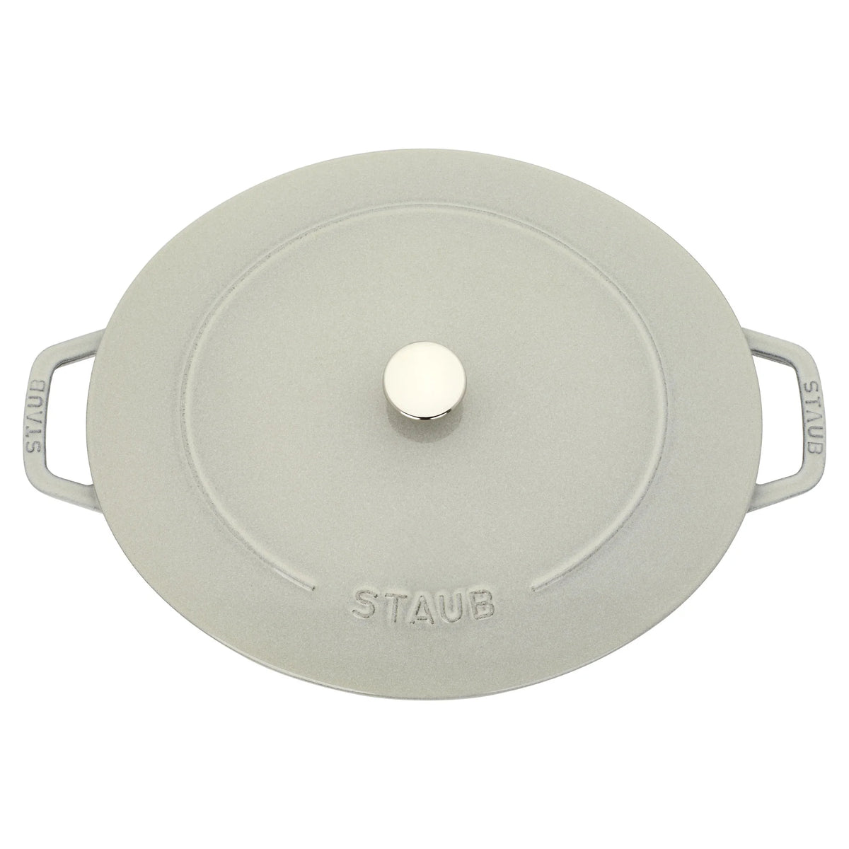Staub Cast Iron 6.25-qt Shallow Oval Dutch Oven - Citron