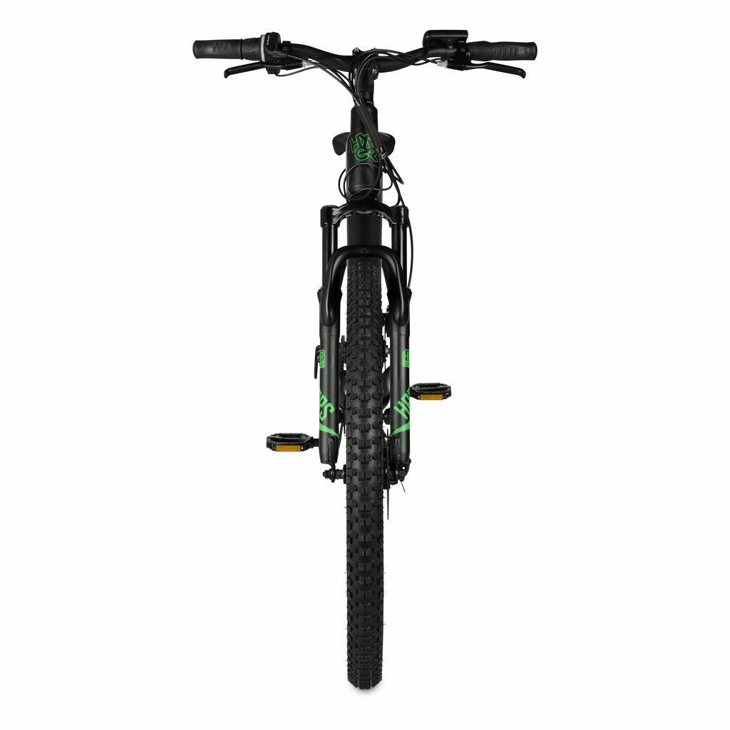 29" Hyper Bicycles 36V Class 2 Electric Mountain Bike for Adults, 350W E-Bike Motor, Black