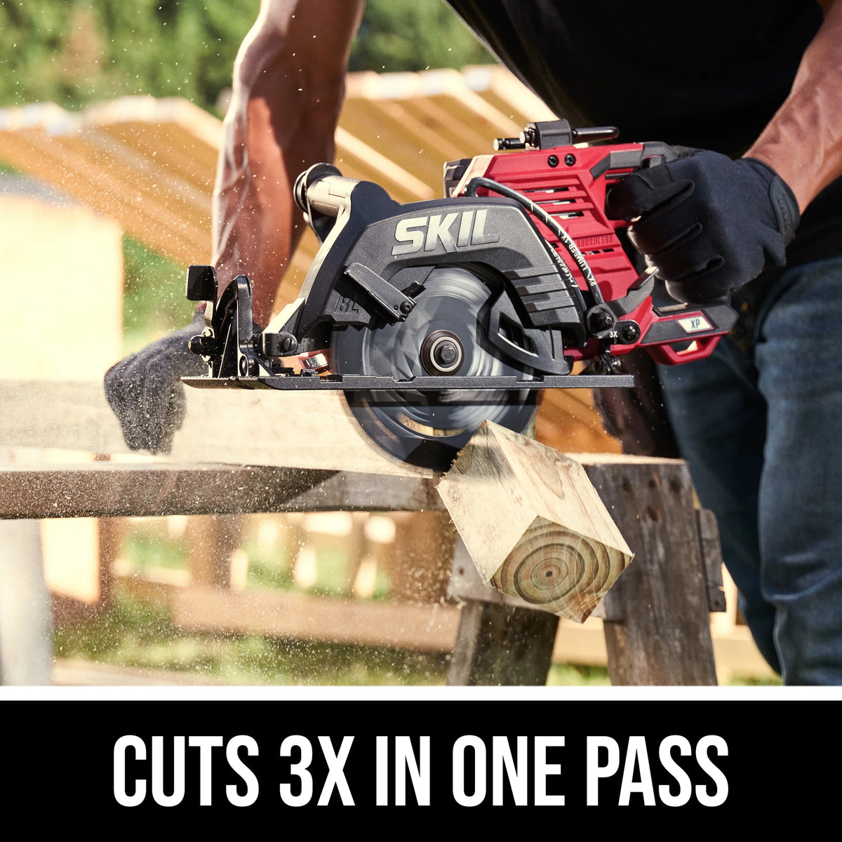 SKIL CR5429B-20  2x20V Brushless 7-1/4'' SKIL Rear Handle Circular Saw Kit