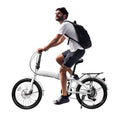 LOYALHEARTDY 20" Folding Bike 7-Speed Unisex Mountain Bicycle Adjustable Height MTB City Bike for Adult Teenager High Carbon Steel Foldable Bicycle for Riding Traveling w/Dual Disc Brakes & Fender
