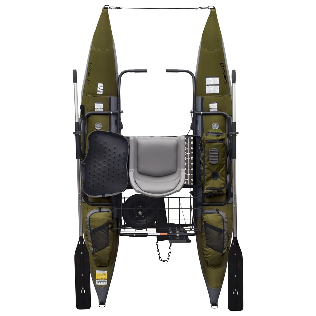 Classic Accessories Colorado XT Pontoon Fishing Boat, Pumpkin/Grey