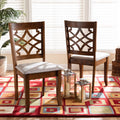 Baxton Studio Mael Dining Chair, Set of 2, Grey