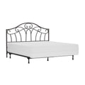 Hillsdale Furniture Josephine King Arched Metal Headboard with Frame, Metallic Brown