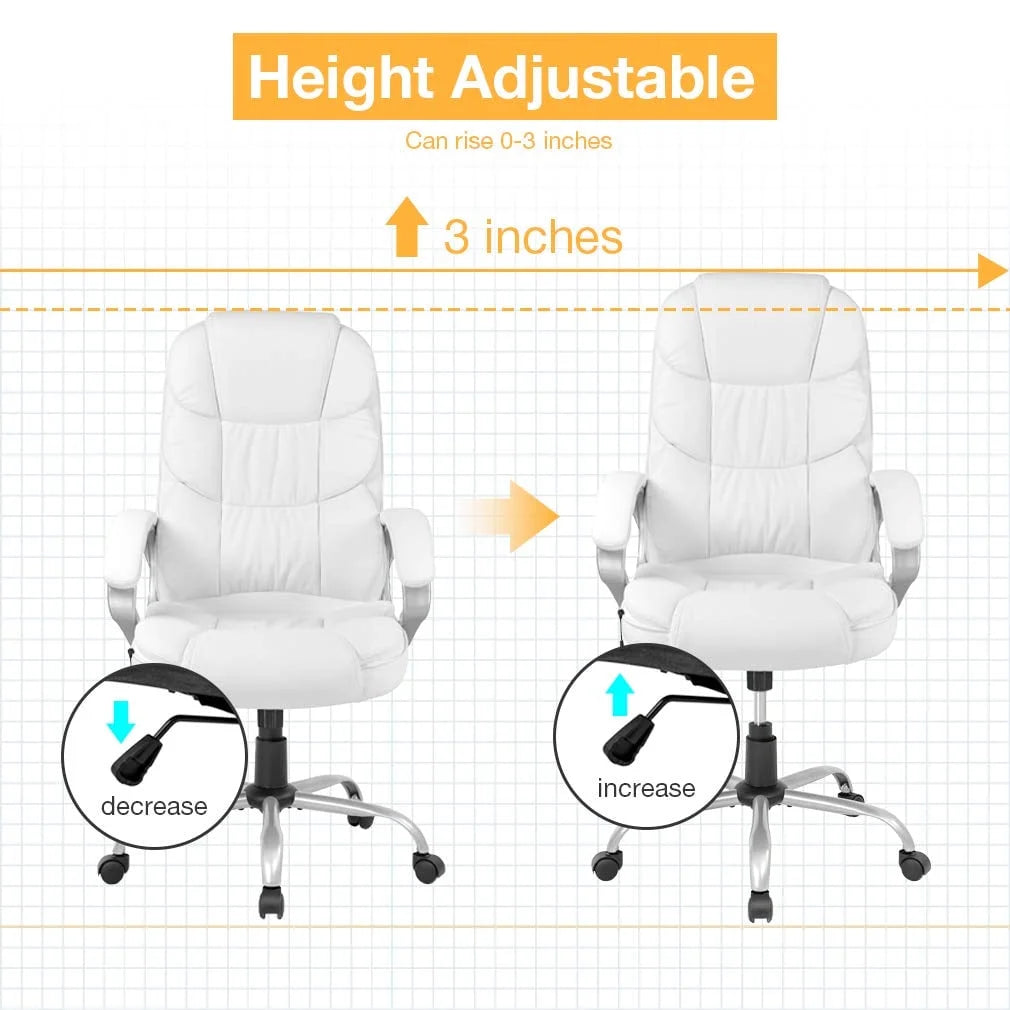 BestOffice Ergonomic Office Chair, Lumbar Support, Rolling Swivel for Women, Men(Black)