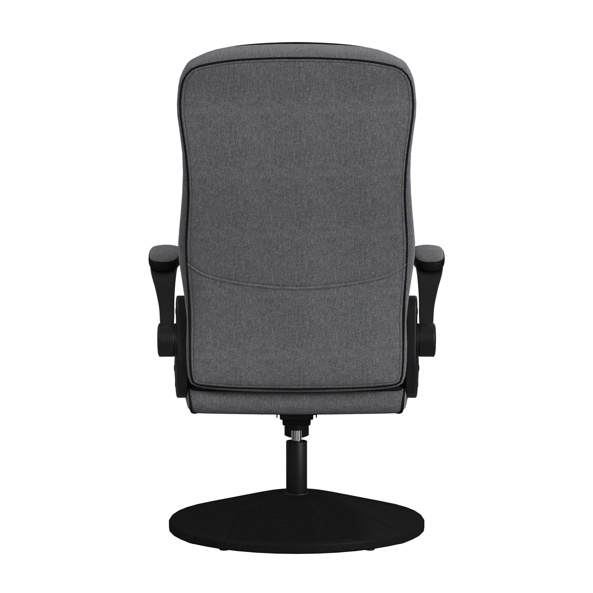 RESPAWN 800 Swivel Rocker Gaming Chair - Ergonomic Floor Gaming Seat with Lumbar Support, Flip Up Armrest, High Back, Pedestal Base, Comfortable No Wheels Console Video Game Rocker Chair - Red
