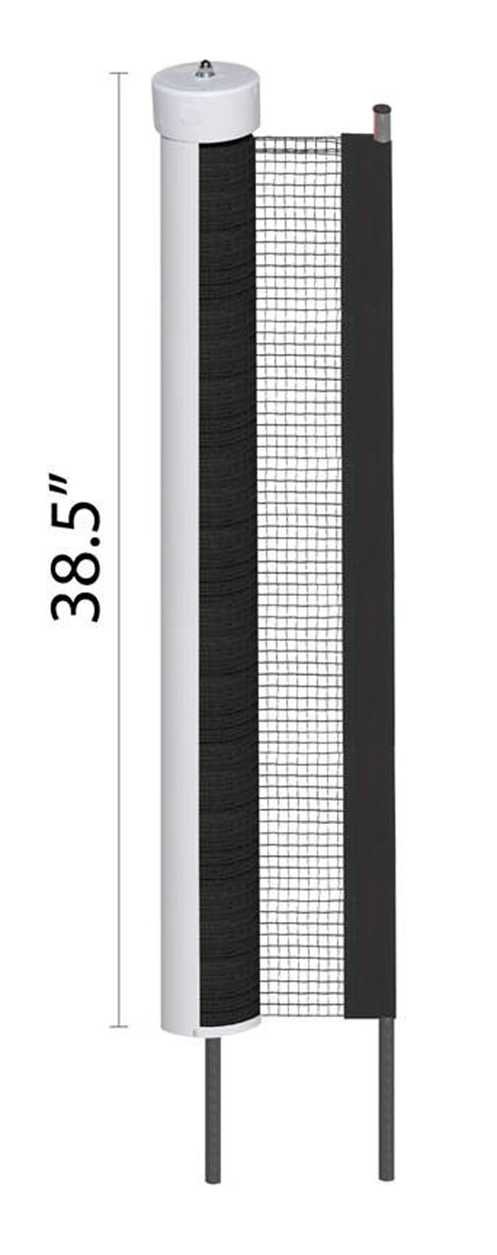 KidKusion Retractable Driveway Guard, Plastic & Steel, Gate, Toddlers, 24 ft Long, 1 CT, Black