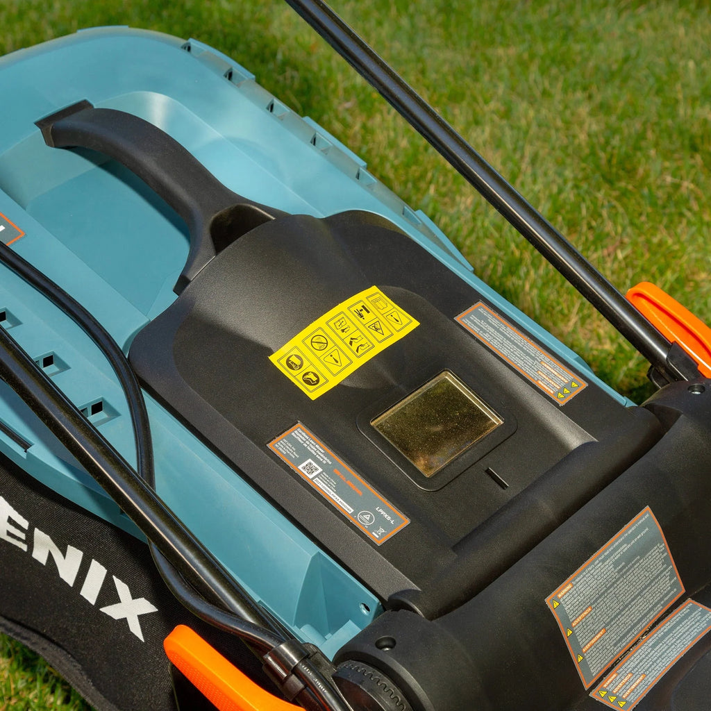 SENIX 58V Max* 15-inch Cordless Brushless Lawn Mower, 2.5 Ah Lithium-Ion Battery and Charger Included, LPPX5-L