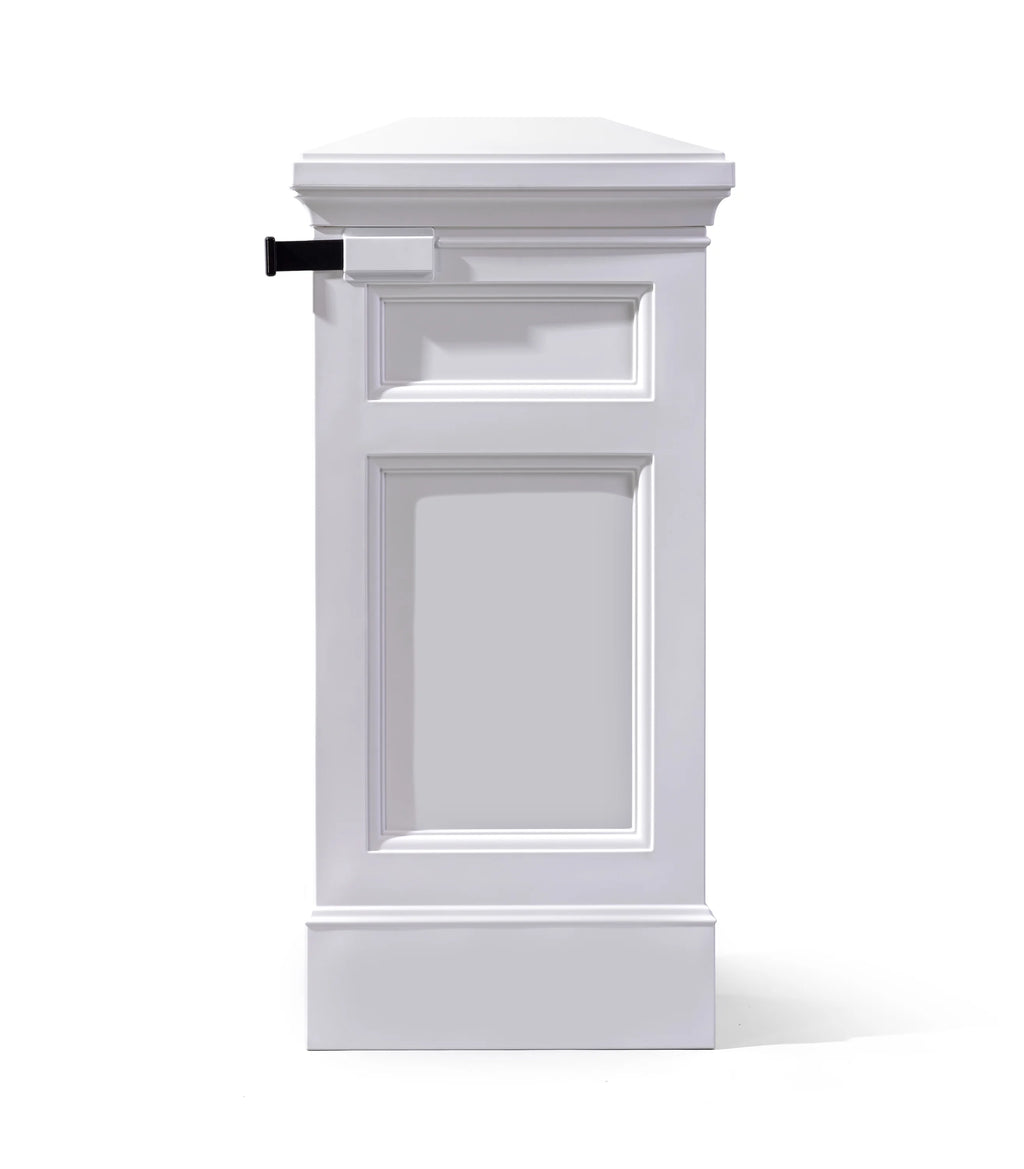 Step2 Atherton Reserve White Lockable Package Storage Mailbox, Plastic