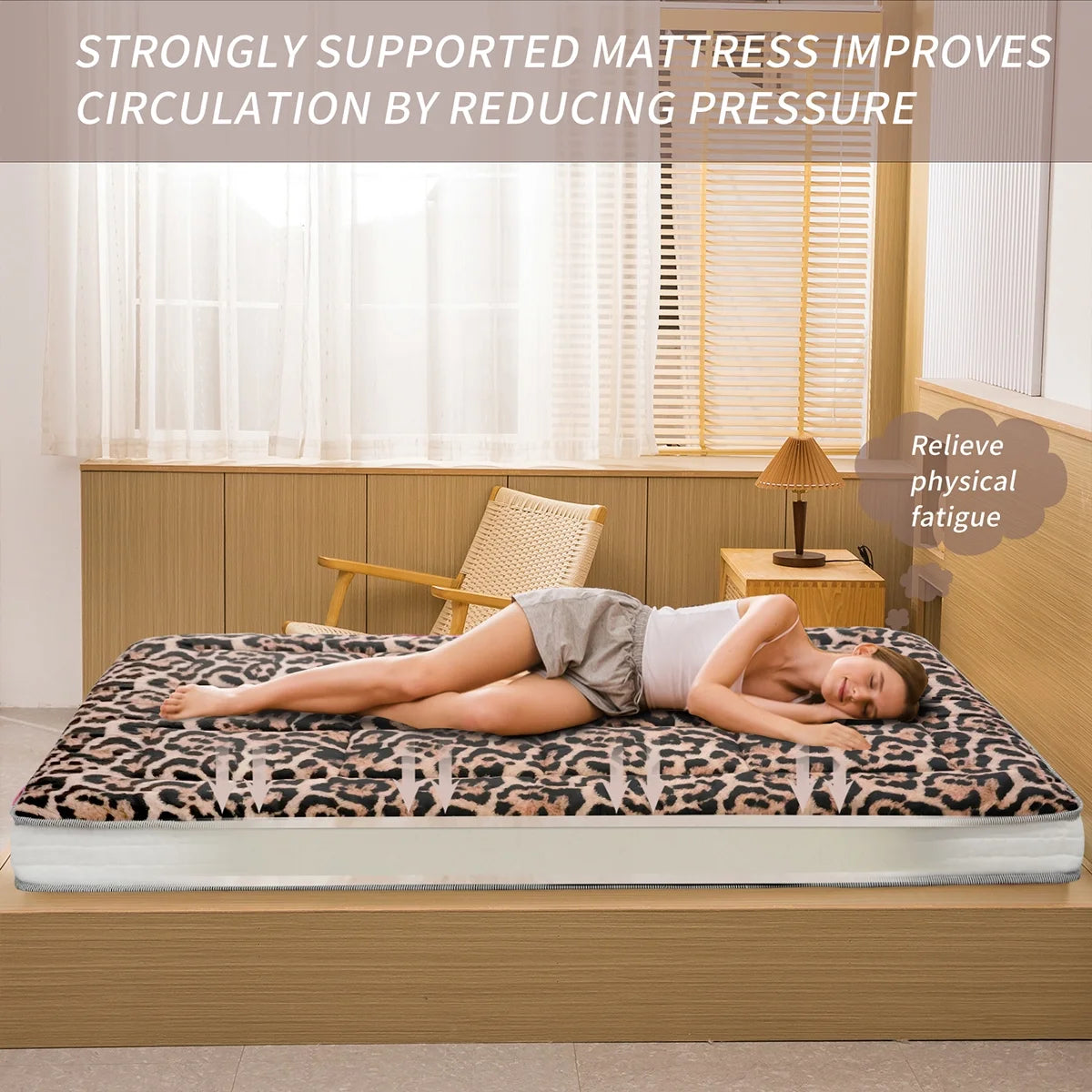Futon Mattress, Padded Japanese Floor Mattress Quilted Bed Mattress Topper, Extra Thick Folding Sleeping Pad, Dark Grey, Twin
