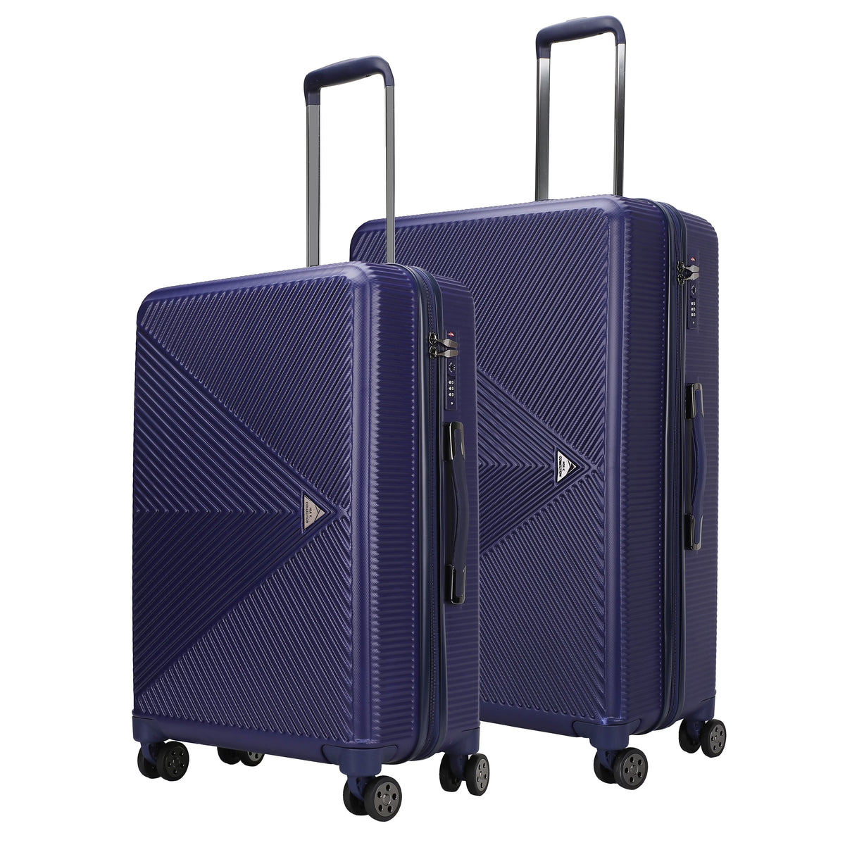 MKF Collection Felicity Extra Large & Large Hardside Luggage 2 pcs, Luxurious Travel Suitcase by Mia K - Rose Gold