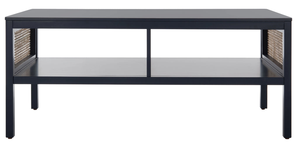 SAFAVIEH Miya Solid 2 Shelf Coffee Table Wood, Natural