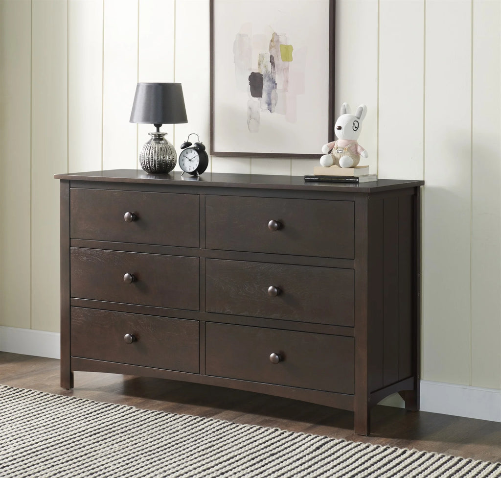 Oxford Baby Universal 6-Drawer Dresser, Snow White
