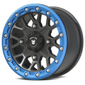 Bullite Wheels BT-05 Rider 15in UTV ATV SXS Beadlock Rims 15x7 Blue, 4x156 Bolt Pattern, 5+2 Offset, Compatible with Polaris RZR 1000 XP/Ranger XP 900/1000