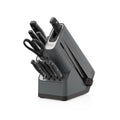 Ninja Foodi NeverDull 10-Piece Stainless Steel Essential Knife System with Sharpener, K12010 Black/Gray