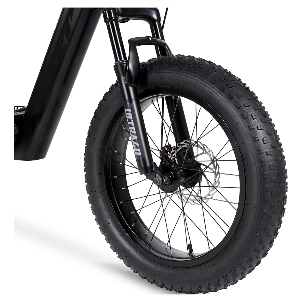 Hyper Bicycles Ultra 40 20" 36V Electric Bike for Adults, 250W E-Bike Motor, Matte Black