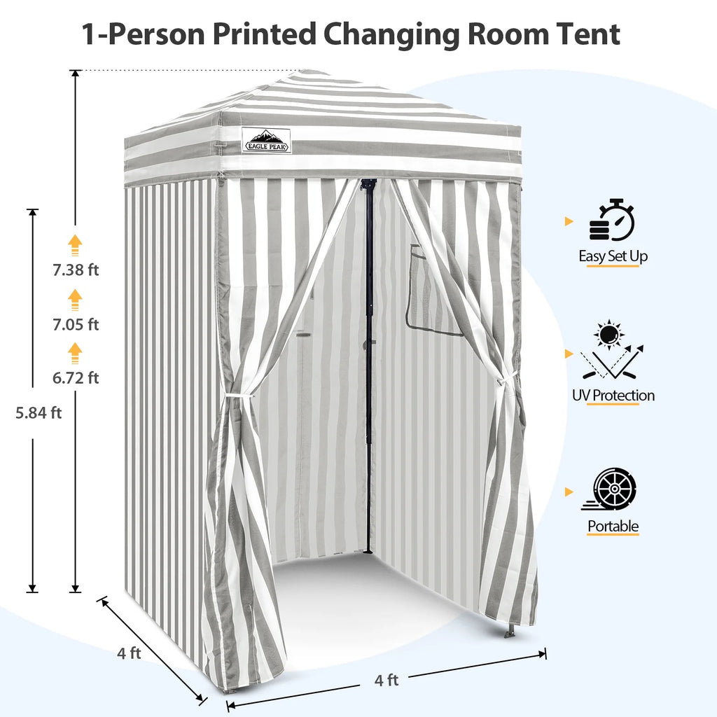 EAGLE PEAK Flex Ultra Compact 4 ft x 4 ft Pop-up Changing Room Canopy, Portable Privacy Cabana