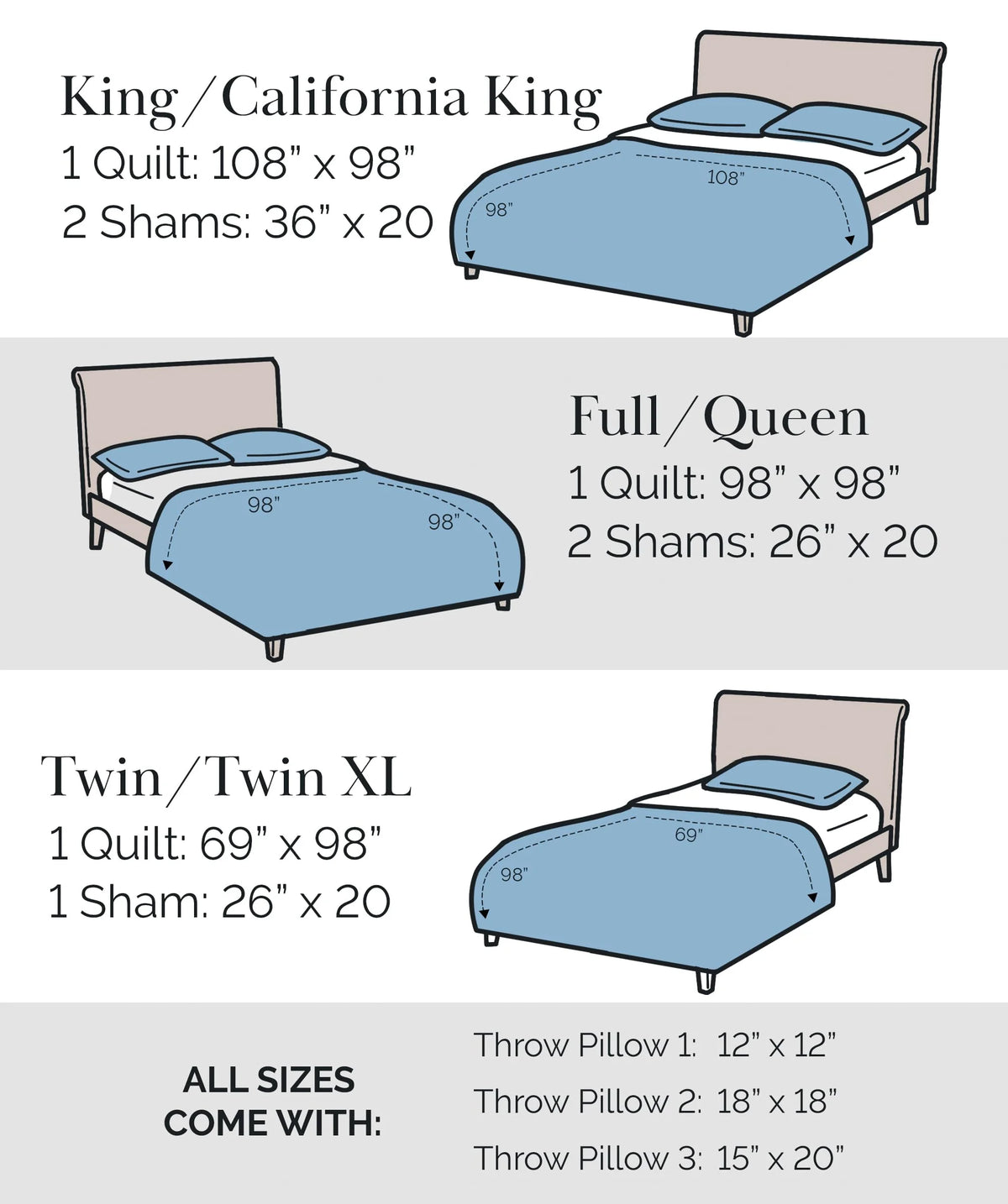 Southshore Fine LinensOversized 5-Piece Twin / Twin XL Quilt Bedding Set with two matching shams and three decorative throw pillows, oversized Paisley farmhouse bedspread Pure Melody Aqua