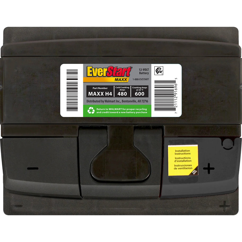 EverStart Maxx Lead Acid Automotive Battery, Group Size H4 / LN1 / 140R 12 Volt, 480 CCA 75RC
