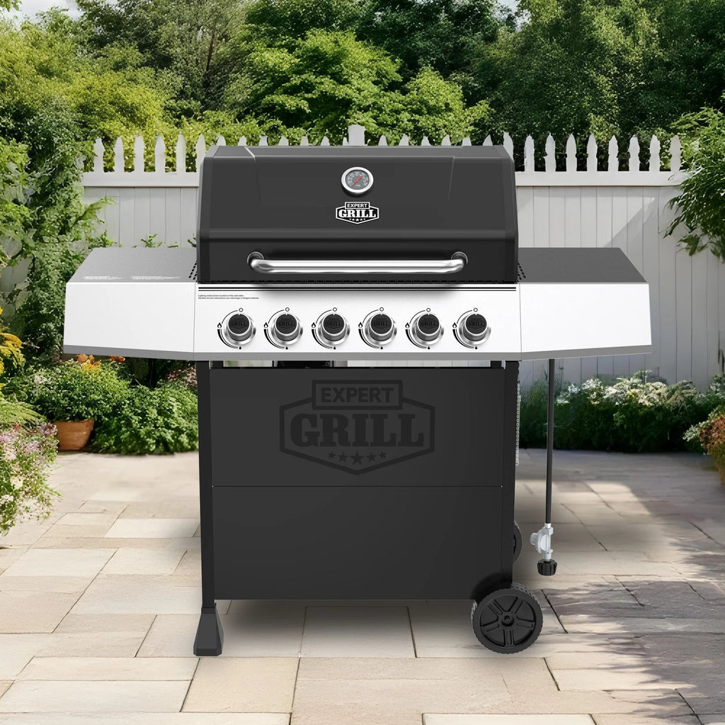 Expert Grill 5 Burner Propane Gas Grill with Side Burner