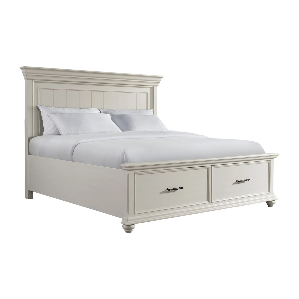 Picket House Furnishings Brooks Queen Platform Storage 6PC Bedroom Set in Grey