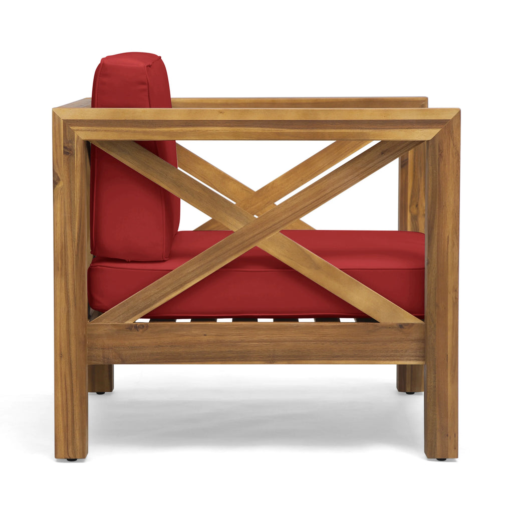 Outdoor Acacia Club Chairs