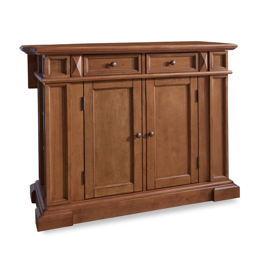 Homestyles Americana Wood Kitchen Island in Black