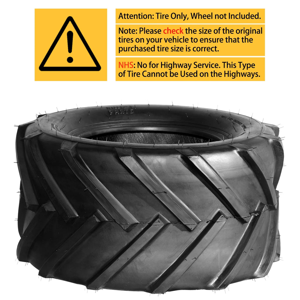 Ktaxon 2 Pack 24x12.00-12 Lawn Mower Turf Tires, Garden Mower Tractor Cart Tires, 6PR Golf Cart Tires, Tubeless