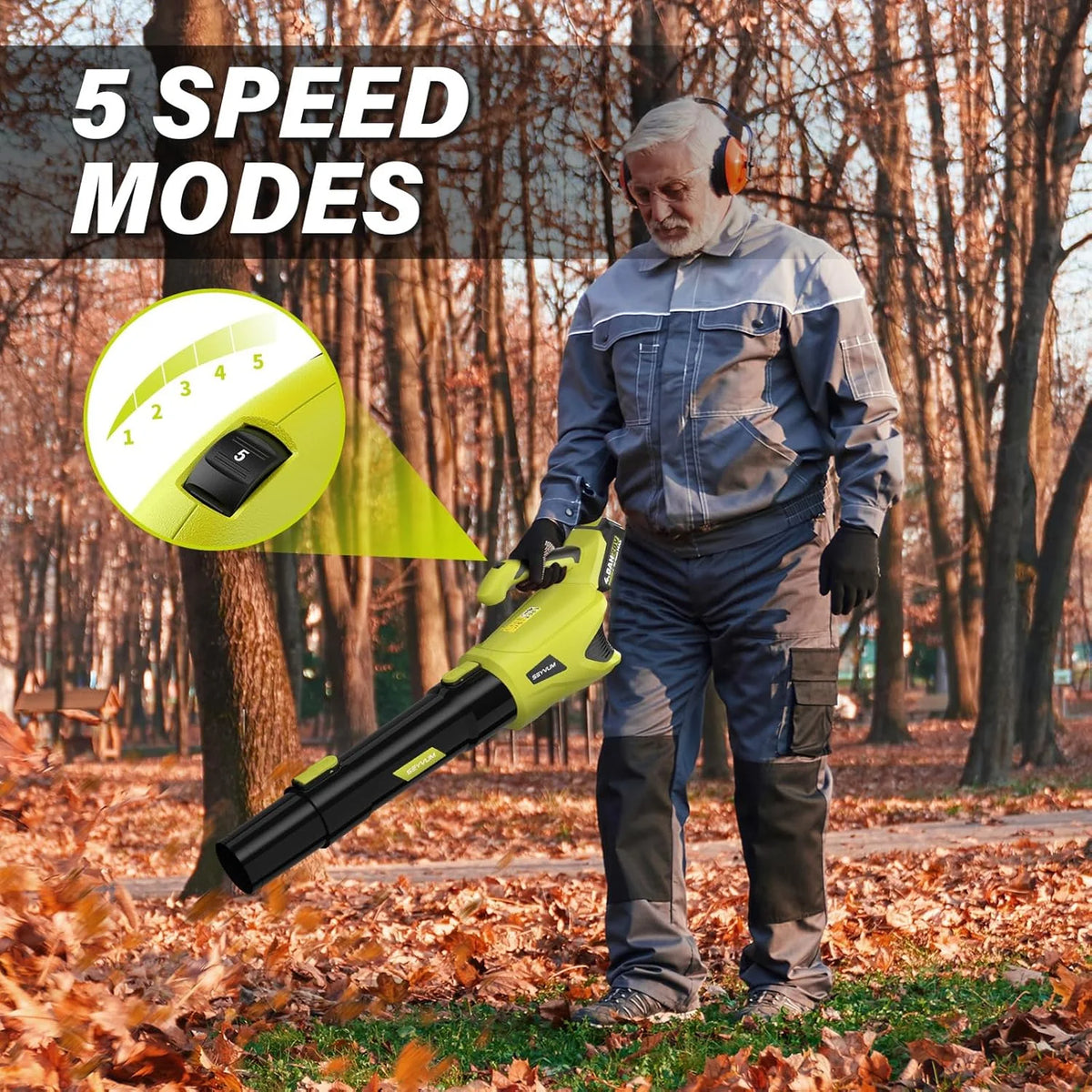 20V Cordless Lawn Care Combo Kit - 12" String Trimmer & Weed Trimmer with 6 Spool Lines, Electric Leaf Blower for Edging & Cleanup, 4.0Ah Battery & Charger