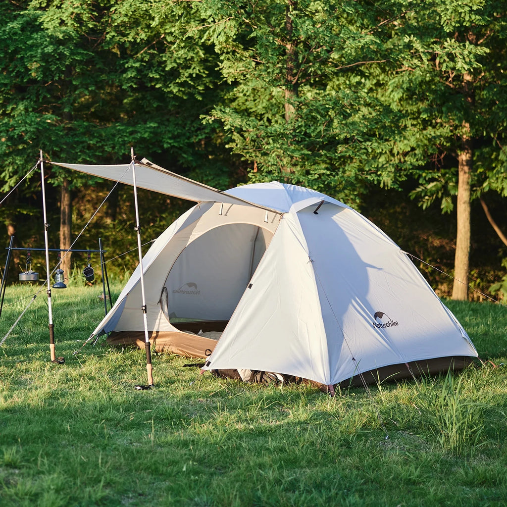 Naturehike, Ultralight Hiking Tent, Portable Camping Tent with Two Doors, Waterproof and Wind-resistant Dome Tent, UV Protection Backpacking Tent