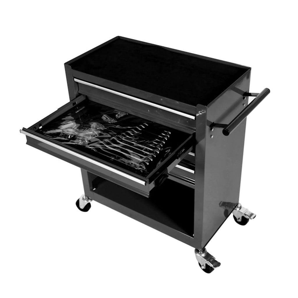 Roromall Rolling Tool Chest Removable Metal Tool Cart Storage Cabinet Tool Set with 4 Wheels Drawers and Tools