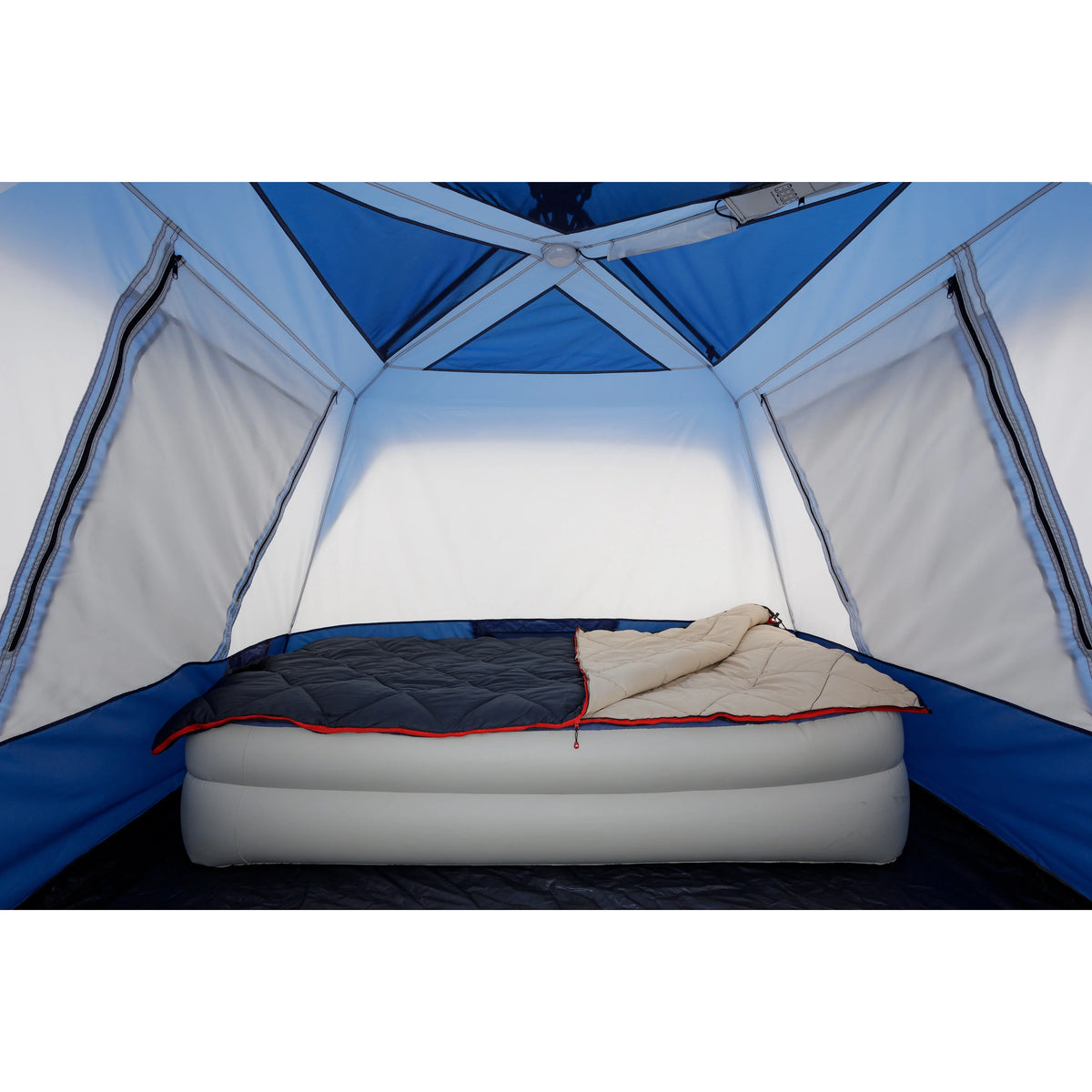 Ozark Trail 8' x 7' 4-Person Instant Cabin Tent with LED Lighted Hub, 19 lbs