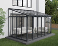 Palram - Canopia SanRemo 10' x 14' Patio Enclosure - Gray/Clear