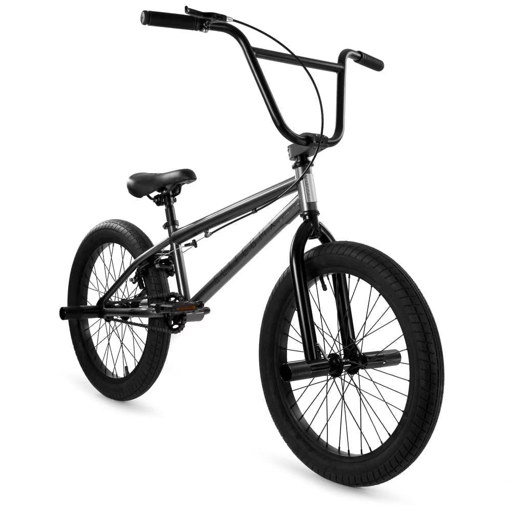 Elite BMX Bicycle 20�� Freestyle Bike - Stealth Blue Purple Ideal for Ages 7 to 18 Years
