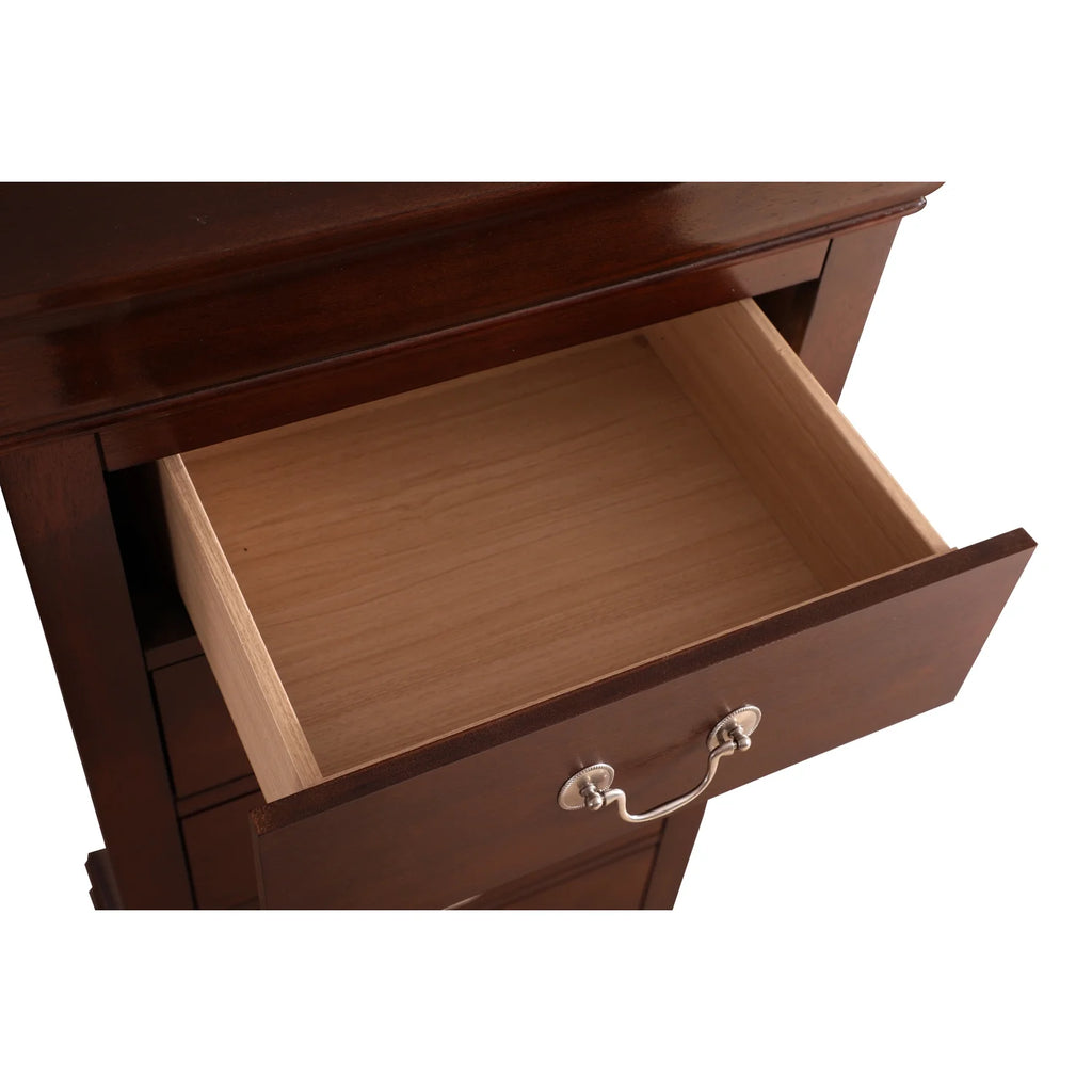 Glory Furniture Louis Phillipe 7 Drawer Lingerie Chest in Cherry